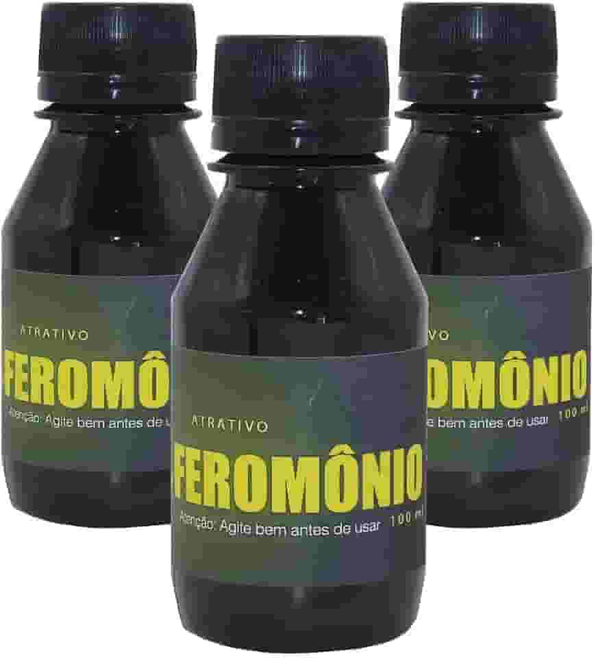 Kit 3 Feromonios Liquido Atrativo Peixe Tilapia Pacu Piau