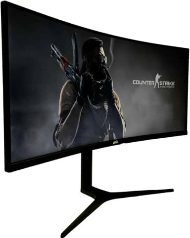Monitor Gamer Ultrawide 34 Polegadas 165Hz 1ms Resolução WQHD Preto HDMI/DP - Design Ergonômico