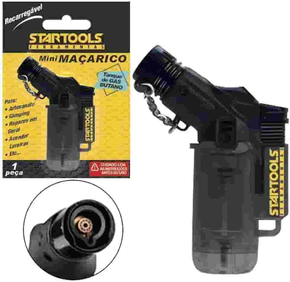 Maçarico Portátil Recarregável – Mini Isqueiro a Gás Ajustável para Culinária Gourmet, Crème Brûlée, Artesanato e Reparos (AR-0390)