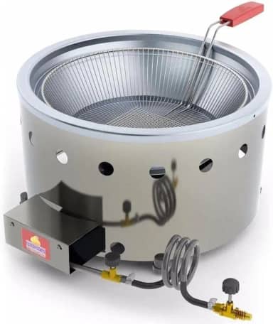 Fritadeira Tacho para Salgados Pastel 7 L Aço Inox a Gás