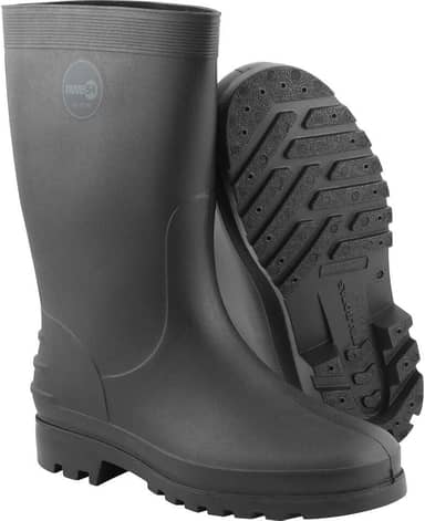 Nove 54, Bota Galocha em PVC, Cano Médio, Sem Forro, 35/36, preta