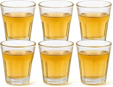 Conjunto 6 Copos de Dose 45ml – Vidro Resistente para Tequila, Cachaça, Whisky e Shots