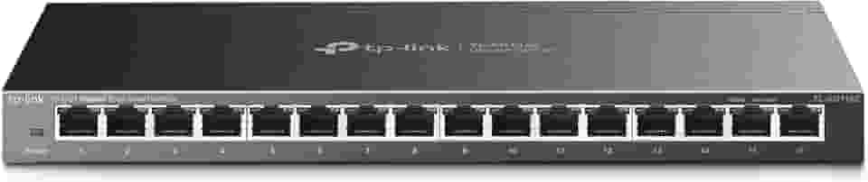 TP-Link TL-SG116E | Switch Gigabit de 16 portas | Gerenciamento inteligente fácil | Plug & Play | Garantia de 3 anos do fabricante | Montagem em desktop/parede | Metal resistente com portas blindadas
