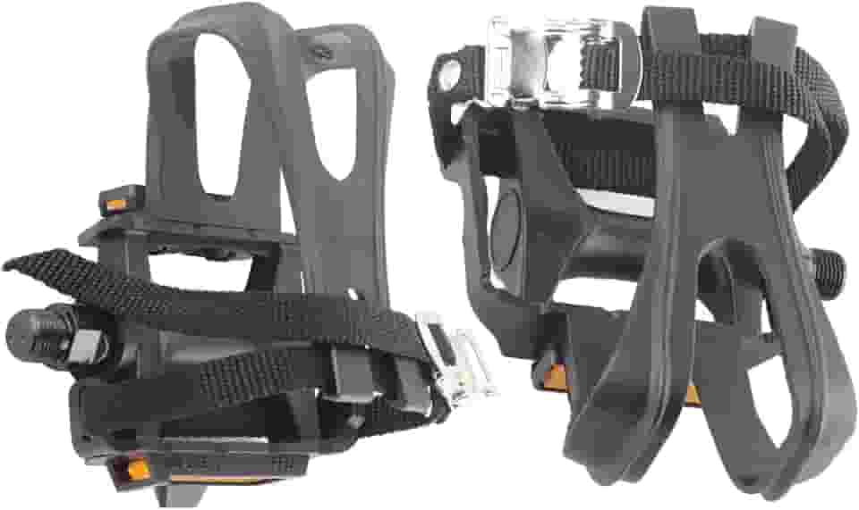 Generic Pedais de Mountain Bike, Tiras Duráveis com Clipes para Os Dedos, Fácil Instalação para Ciclismo de Estrada Fixie, Material de Nylon Resistente