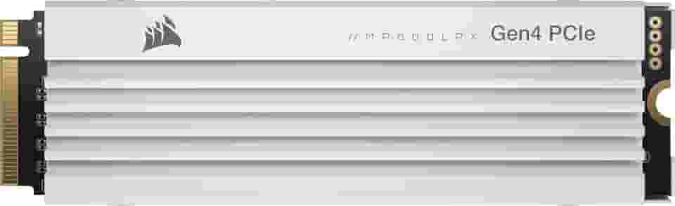 SSD Corsair M.2 NVMe PCIe Gen4 de 1 TB para PS5 - velocidades de leitura de até 7.100 MB/s e gravação de 5.800 MB/s