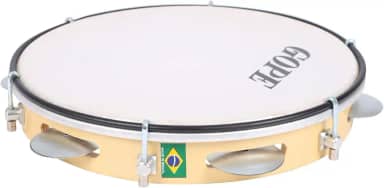 PANDEIRO INICIANTE 10'' 6 AFIN 10(5) PRAT GALV. ENVERN. PELE NYLON (631PE)