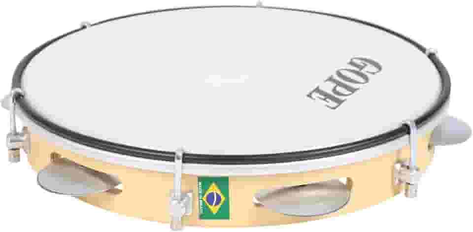 PANDEIRO INICIANTE 10'' 6 AFIN 10(5) PRAT GALV. ENVERN. PELE NYLON (631PE)