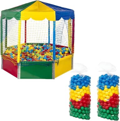 Piscina De Bolinhas Oitavada 2,00m + 1000 Bolinhas Premium