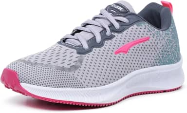 Tenis para Academia Caminhada Femininio Confortavel Cinza Pink