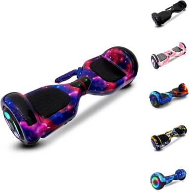 Hoverboard Skate Elétrico Com Alça Bluetooth LED Original (COLORFUL)