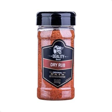 Dry Rub Original 300g Quality Beef – Sal Entrefino para Carnes, Peixes e Aves com Toque Defumado e Picante