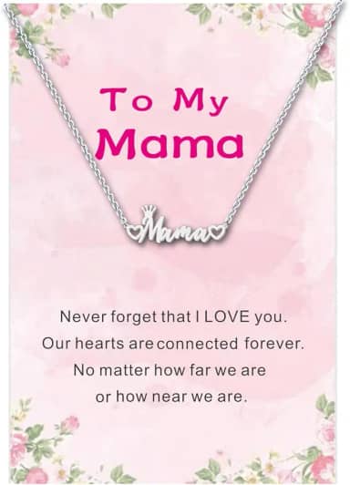 Colar de presente para mãe, mãe, avó, avó, presente de dia das mães, filha, irmã, sobrinha, presente de aniversário para mulheres