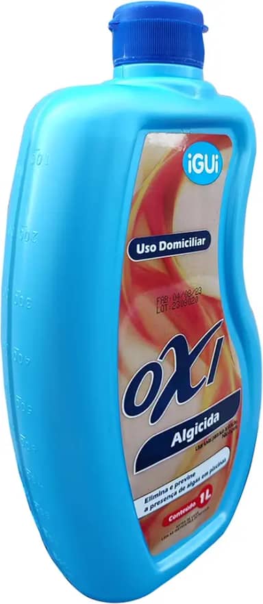 Algicida para Piscinas Choque e Manutenção - Linha Oxi iGUi - 1 Litro