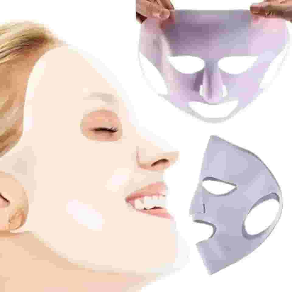 Máscara Facial de Silicone Reutilizável para Limpeza de Pele, 2 Unidades