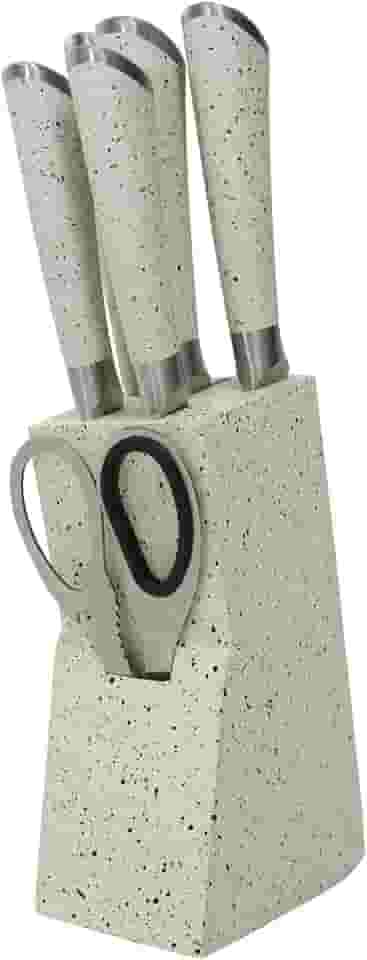 Mimo Style Jogo de Facas 6 Peças com Cepo Mármol