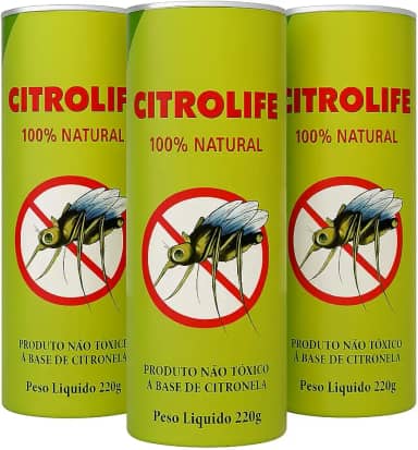 Kit 3 Vela Repelente Citronela Natural Votiva 7 Dias Citrolife 220g Não Tóxico Velas Premium Proteção Contra Mosquitos Pernilongos Insetos Queima Longa Casa Exteriores Cuidado com Crianças e Animais