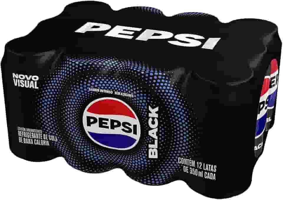 Refrigerante Pepsi Zero BLACK, Lata 350Ml Pack (12 Unidades)
