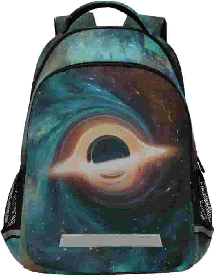 ALAZA Mochila Space Galaxy Black Hole para mulheres e homens personalizada para laptop, notebook, tablet, mochila escolar, elegante, casual, mochila para o dia, 13 14 e 15,6 polegadas, Multicor, One