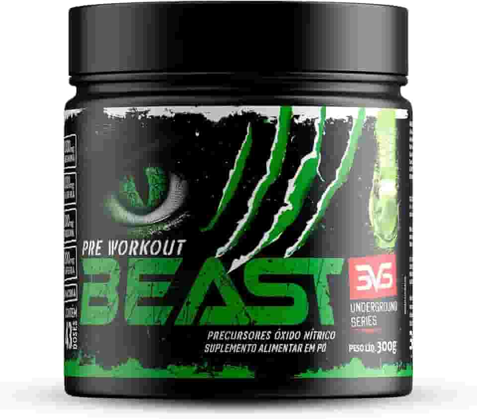 3VS Nutrition Pré-Treino Beast 300g Sabor Maça Verde