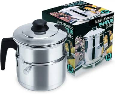 Leiteira Térmica Polida Alumínio Fortaleza Polido