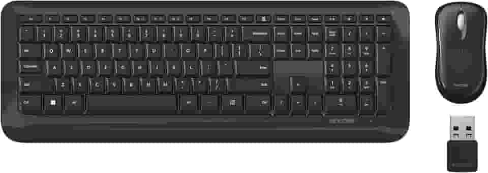 Incase Combo de teclado e mouse para desktop 850 – projetado pela Microsoft – conexão sem fio, rastreamento de precisão, criptografia AES sem fio de 128 bits, teclas de atalho do Windows, design