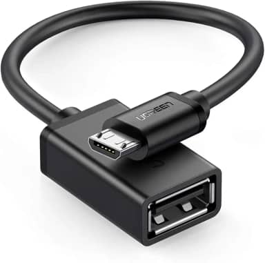 UGREEN Cabo Micro USB 2.0 OTG Adaptador On The Go Macho Micro USB para USB Feminino Compatível com Samsung Phone S7 S6 Edge S4 S3 LG G4 Controlador Android Windows Smartphone Tablets 4 Polega