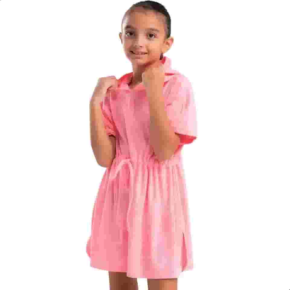 Roupão INFANTIL Kaftan Atoalhado Saída de Praia com Capuz Menina She by Mash Kids