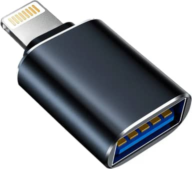 Adaptador Apple Lightning para câmera USB, cabo OTG USB 3.0 para iPhone/iPad para conectar leitor de cartão, pen drive USB, disco U, teclado, mouse, hubs, MIDI, Plug & Play