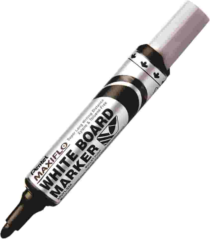 Pentel Marcador Para Quadro Branco MAXIFLO Ponta Média 6.0mm Preto MWL5M-A