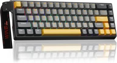 AULA Win68 He Max - Teclado Para Jogos Com Efeito Hall E Interruptor Magnético, Modo De Disparo Rápido Atuação Ajustável, Taxa Pesquisa 8 Khz, Retroiluminação Rgb Fio Mecânico 60%