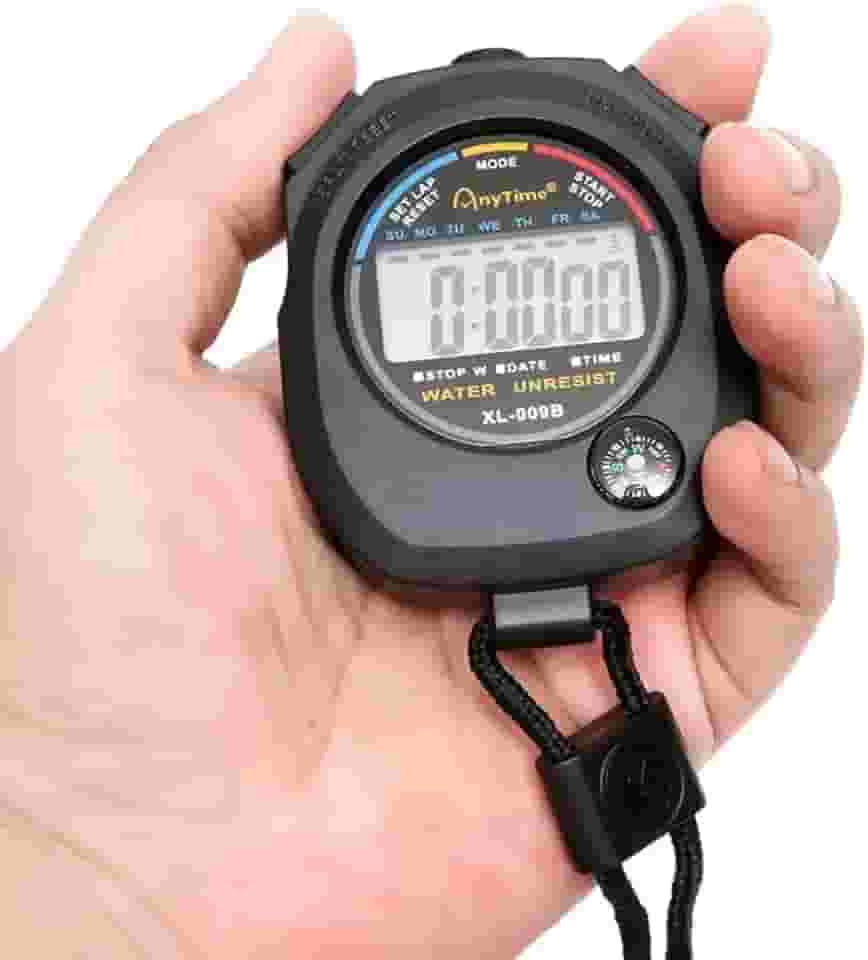 Cronômetro Digital Esportivo Treino Hora Data Alarme Para Indústria Escola Esporte Laboratórios À Prova D'Água