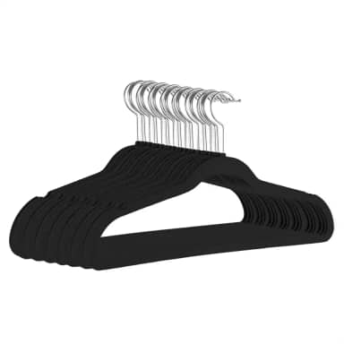 Kit 30 Cabides de Veludo 360° Antideslizante Kit Cabide para Roupas Camiseta Calça