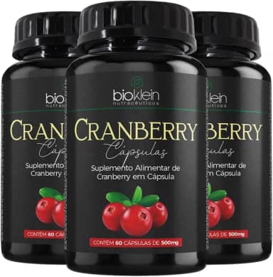 KIT 3X Cranberry 500mg 60 cápsulas - Bioklein