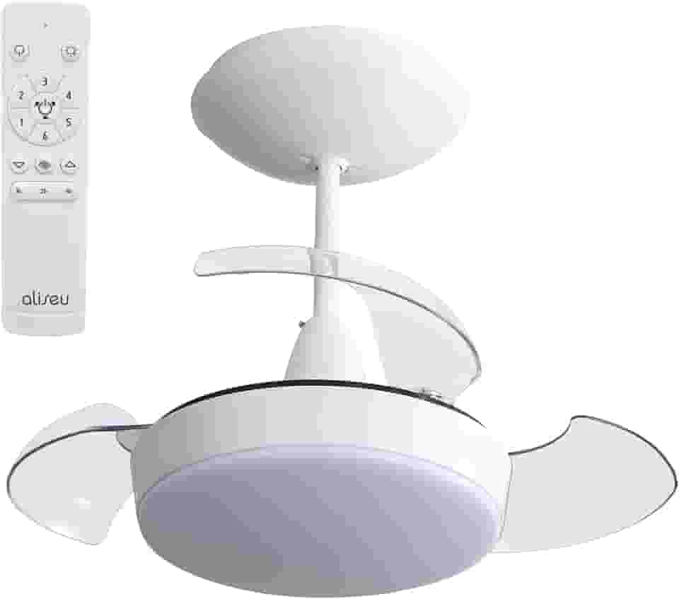 Ventilador de Teto Aliseu Retrátil Pro Branco Bivolt com Controle Remoto