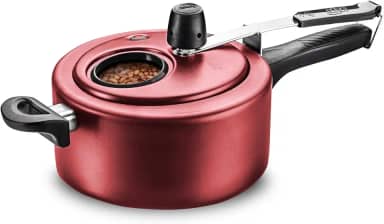 MTA - Panela de Pressão com Visor de Vidro e Fechamento Interno em Alumínio com Antiaderente, Capacidade de 3L, nº 20, Cor Cereja, Linha Visor.