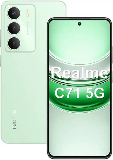 Realme C71 5G Smartphone 8GB RAM 256GB ROM Tela de 6.67' 120Hz, 5000mAh Batteria Octa Core Dual SIM (Verde)