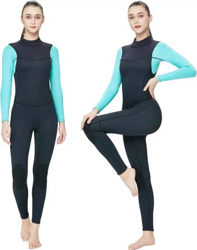 Roupa de mergulho de 3 mm para homens e mulheres, roupa de mergulho de neoprene para homens e mulheres, manter aquecido em água fria, roupa de mergulho feminina de 3/2 mm, roupa de mergulho de