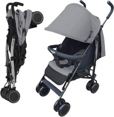 Carrinho De Passeio Para Bebê Park Até 15kgs Cinza – Voyage