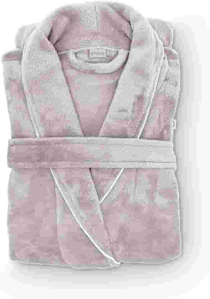 Roupão Banho Flannel Golden Adulto Unissex Toque Macio Microfibra Appel Home