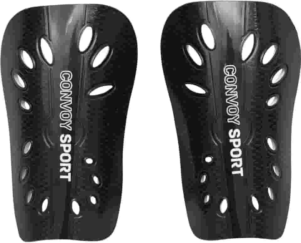 Caneleira Futebol Leve E Resistente Infantil Adulto Convoy Preto