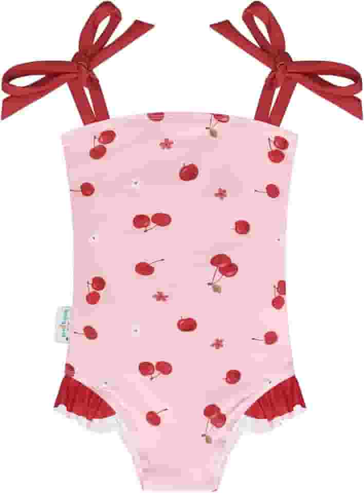 Maiô infantil para meninas, roupa de banho para bebê, verão, praia, 9 a 6 anos