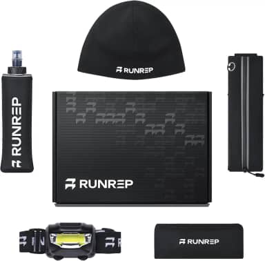 Caixa de presente de corrida para corredores – Inclui cinto de corrida, chapéu, garrafa de água, faixa de cabeça e luz de corrida – Maratona perfeita, meia maratona e presentes fitness para