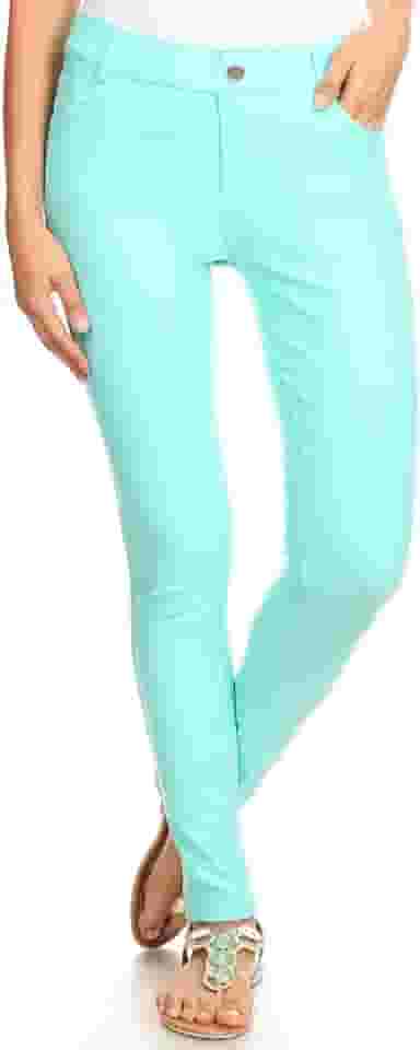 Calça jeans feminina elástica com 5 bolsos e leggings skinny (disponível em tamanho grande)