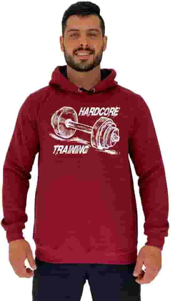 Blusa de Moletom Peluciado com Capuz Masculino MXD Conceito Flanelado Academia Passeio