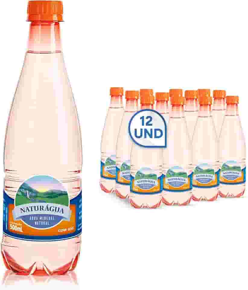 Água Mineral Naturagua 500ml com Gás (pacote com 12 unids)