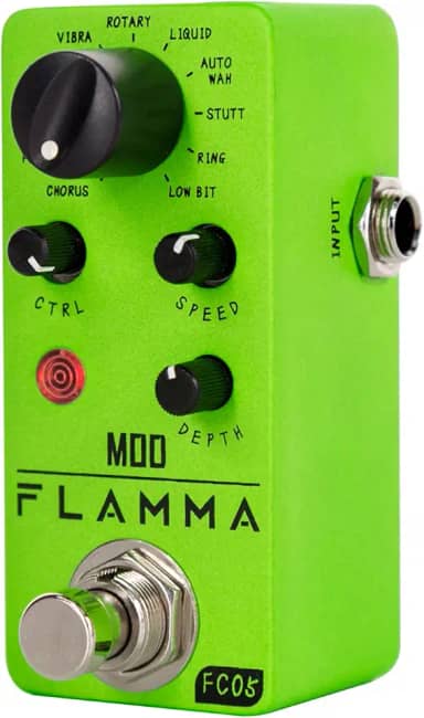 FLAMMA Fc05 Mini Pedal De Modulação Com Chorus Flanger Tremolo Phaser Vibrato Rotary Liquid Autowah Stutter Ring Lowbit