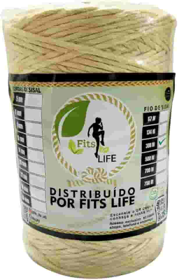 Barbante Sisal 3mm Rolo 300 Metros Artesanato Decoração Amarração Tapete