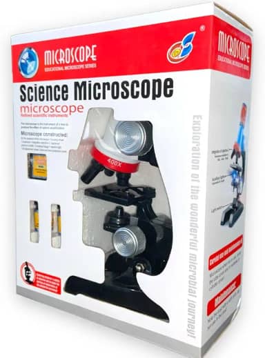 Microscopio Educacional 100x 400x 1200x Vermelho