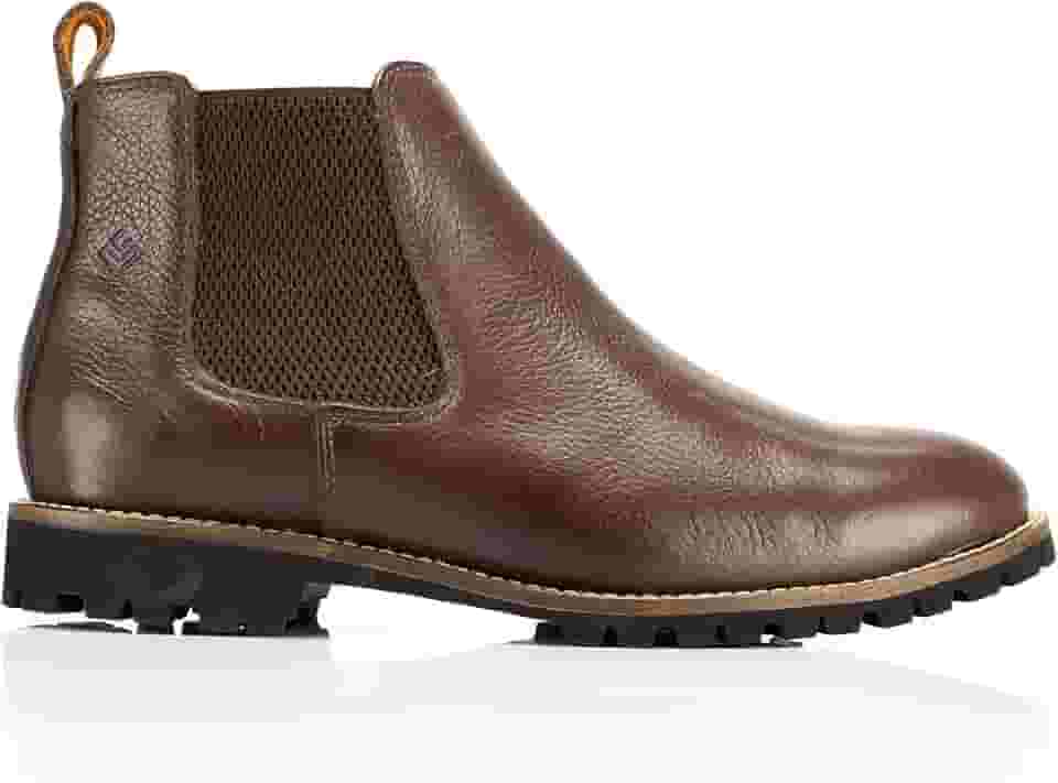 Bota Feminina Botina Chelsea Cano Curto Couro Legitimo