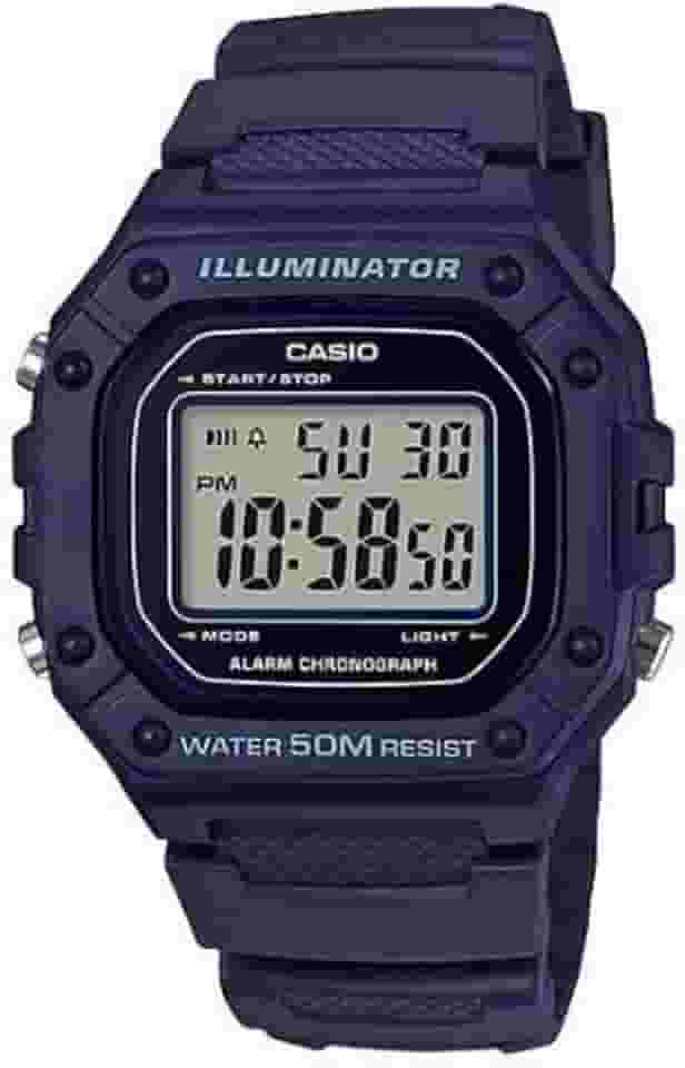Relógio de Pulso Masculino Casio Digital Azul Standard W218H2AVDF